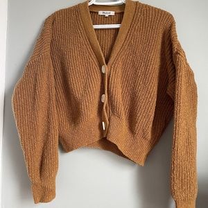 Madewell Mustard Knit Cardigan - Size Large